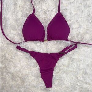 Brazilian Purple Bikini Set